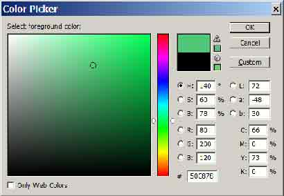   RGB, CMYK, HSV   Photoshop,   Color Picker